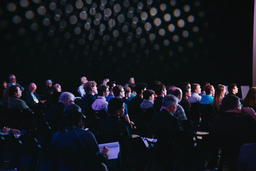 Conference audience in the main hall